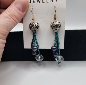 New Heart Beaded Earrings